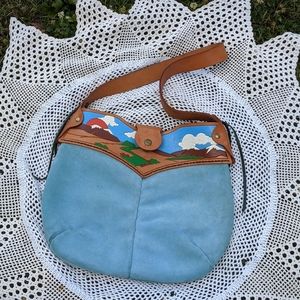 Vintage One of Kind southwestern hand painted Bag